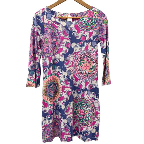 Lilly Pulitzer Bay Dress‎ Multicolor in Play That Trunky Music Size XS - Picture 4 of 11